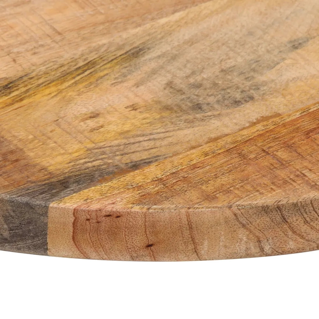 Piano per Tavolo Ø 40x1,5cm Rotondo Legno Massello Grezzo Mango 370000