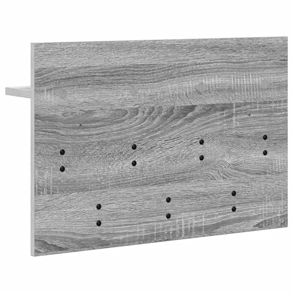 Appendiabiti a muro A parete Grigio Sonoma 60 x 40 x 12 cm 874432