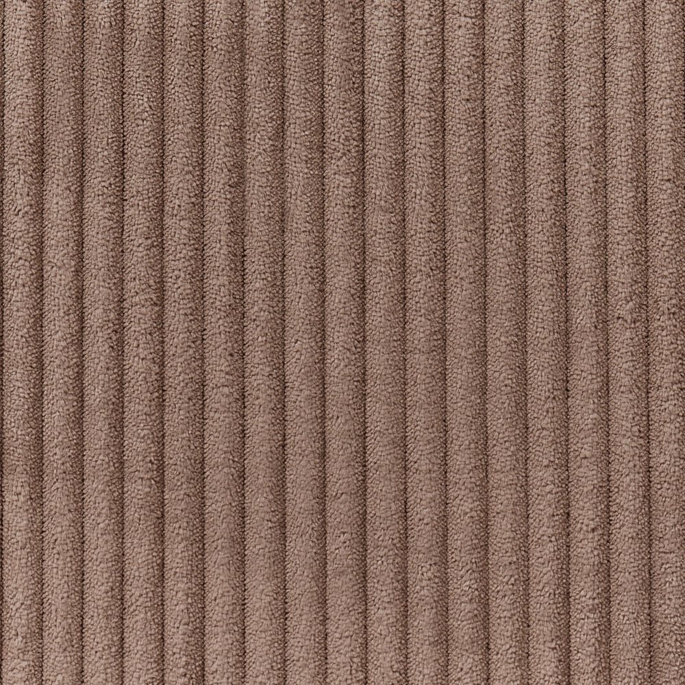 Modulo divano a 1 posto in velluto a coste sabbia beige con sezione angolare stile moderno lato sinistro