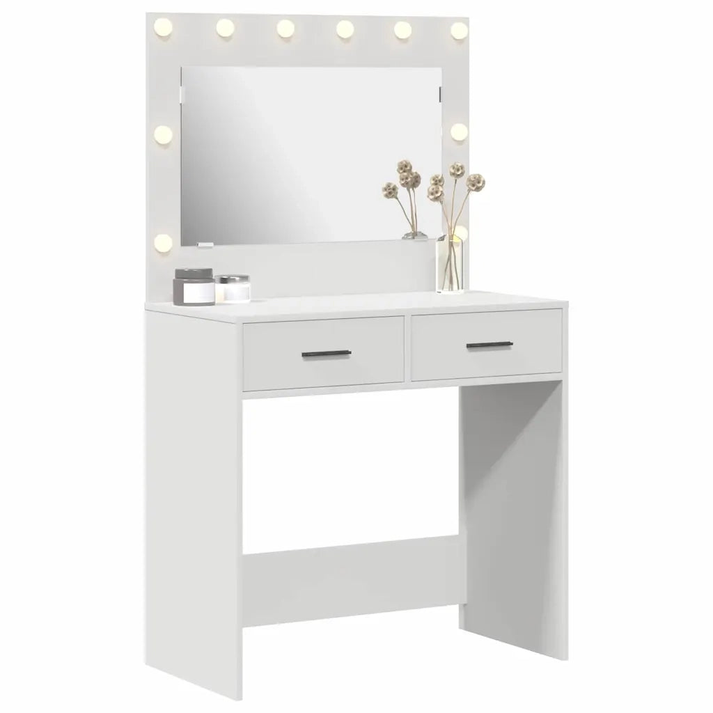 Tavolo da Trucco Bianco 78,5 x 41 x 135 cm Legno multistrato 865028