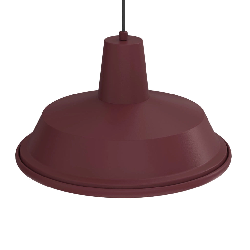 Lampada sospesa Class 1xE27 bordeaux metallo Luminex