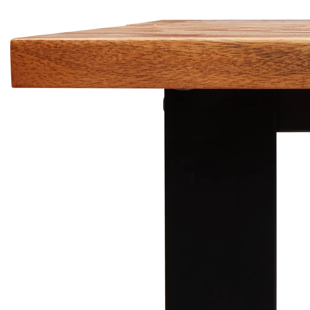 Set da Pranzo 3 pz con Bordi Vivi in Legno Massello di Acacia 3157526