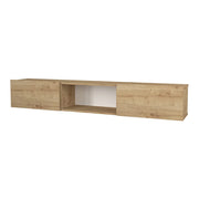 Mobile TV a parete con contenitore 180 x 31 x 29,5 cm effetto rovere 03_0007811