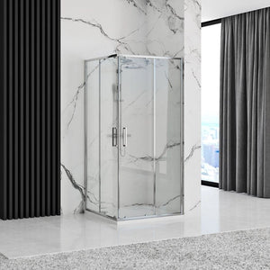Cabina Doccia Rea Punto 90x90 con piatto doccia Savoy black