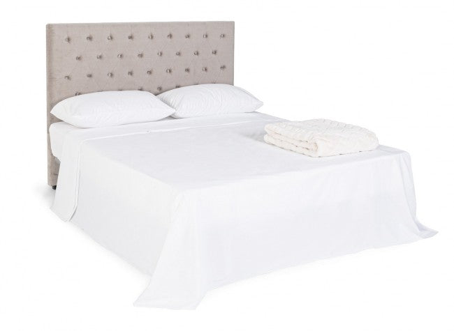 Testiera Letto Caspar Grigio Chiaro 160 in Legno