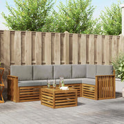 Set divano sezionale con cuscino 6 pcs Grigio Naturale e Chiaro 3374846