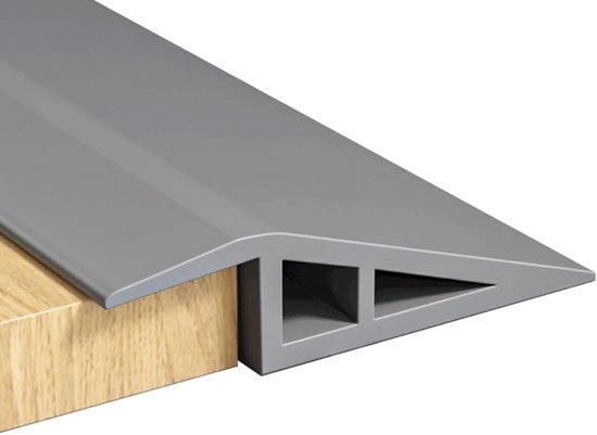 Profilo di transizione autoadesivo, 1M x 5cm striscia di transizione in PVC per pavimento, striscia di transizione per la differenza di altezza 5-10mm, striscia di transizione per pavimento con differenza di altezza, copertura per laminaati e piastrelle.