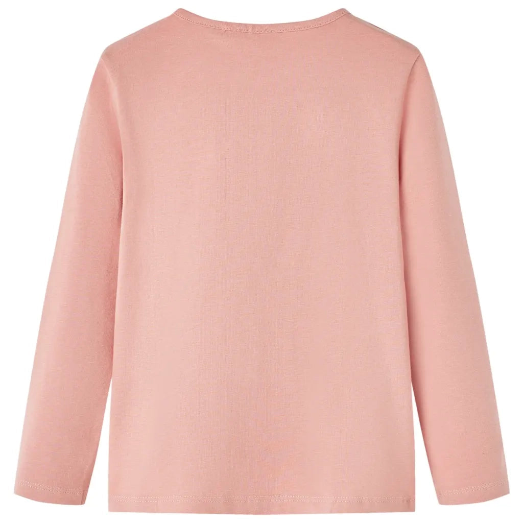 Maglietta per Bambini a Maniche Lunghe Rosa Chiaro 140