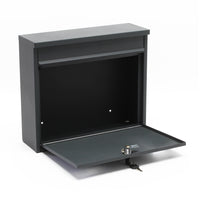 Set Cassetta postale singola autoportante V13 antracite, con telaio di supporto