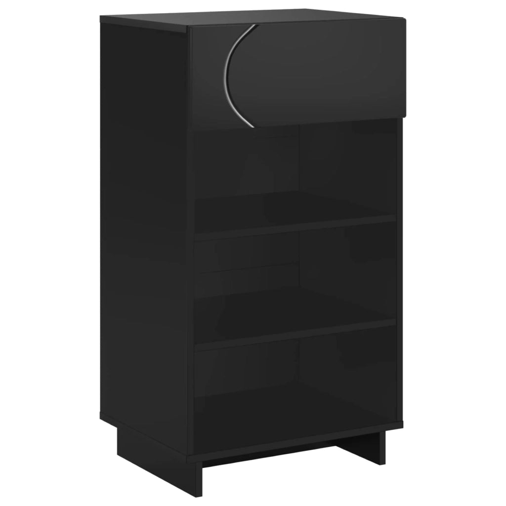 Mobile per scarpe 48 x 38 x 87,5 cm Legno ingegnerizzato Nero 8011676