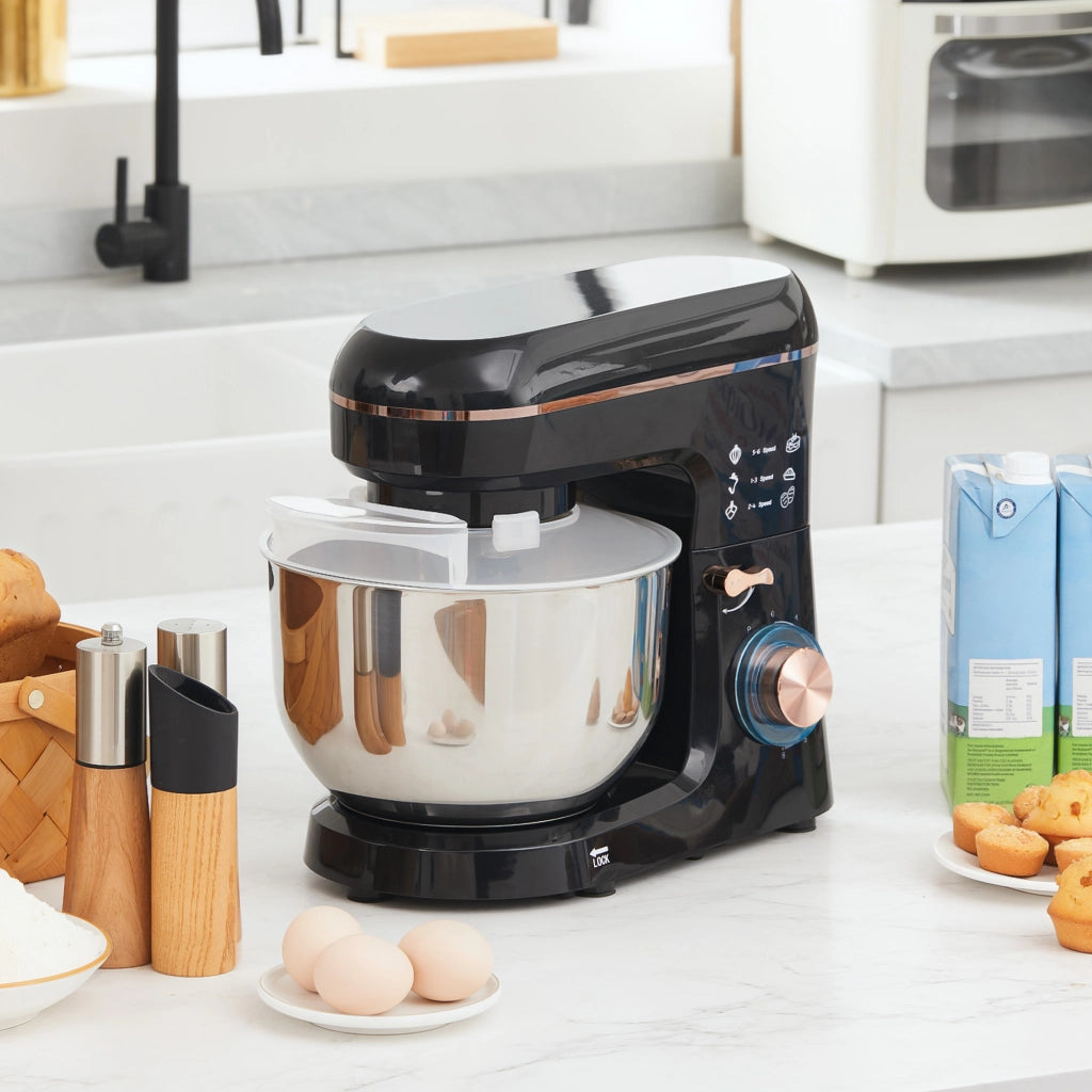 Robot da cucina ¨C Zephmum ¨C 6 velocit¨¤, ciotola in acciaio inox 5,5L, nero