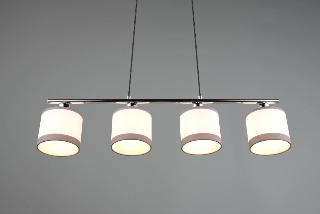 Lampada a sospensione lineare DAVOS cromo 4xE14 75cm