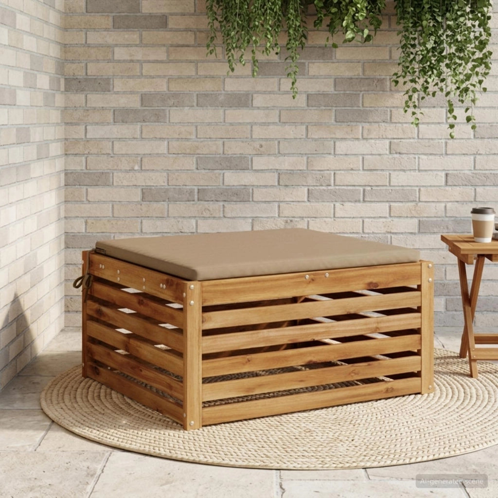 Cuscino per Sedia in Unico Pezzo SOEST 100% Poliestere Tortora 944637