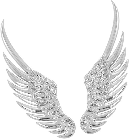 Badge stile vettura 3D - 2 pezzi - Zinco - Autoadesivo - Decorativo - Adatto per auto