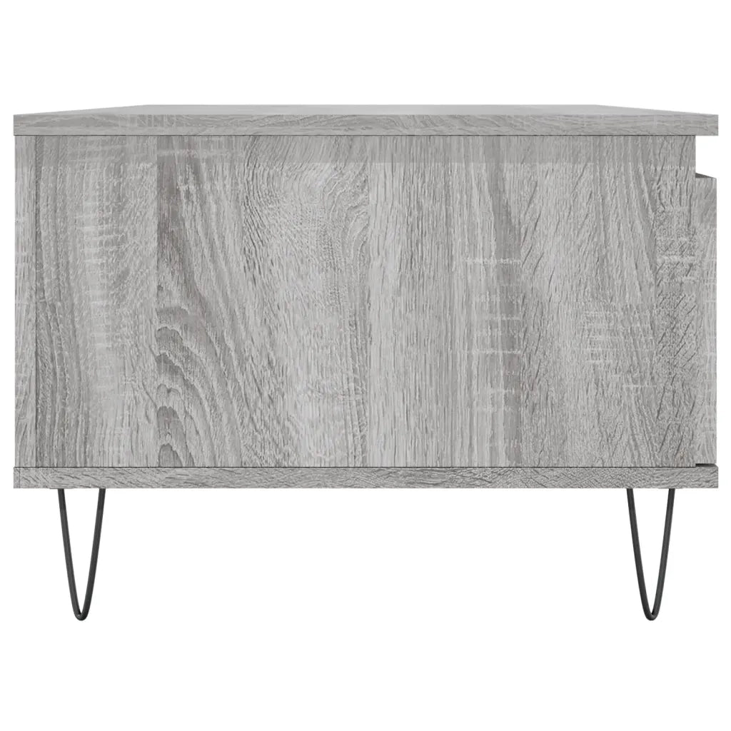 Tavolino Salotto Grigio Sonoma 90x50x36,5 cm Legno Multistrato 830570