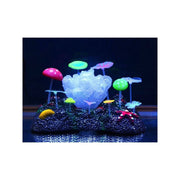 Trade Shop - Corallo Fluorescente Erba Stella Funghi Ornamento Per Acquario Decorazioni -