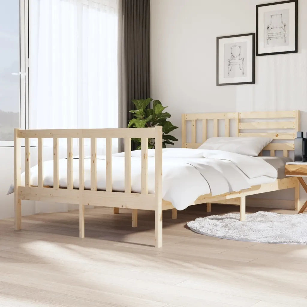 Giroletto-Struttura Letto in Legno Massello 120x200 cm 456324