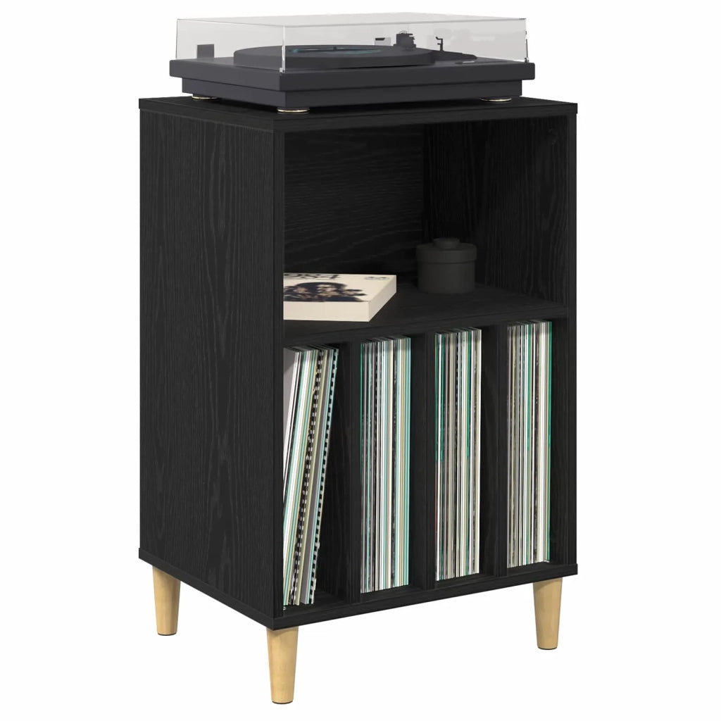 Supporto per Giradischi Rovere Nero 47 x 39,5 x 74,5 cm 8012875