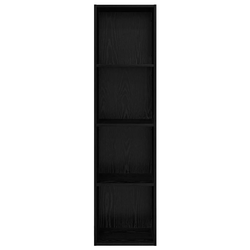 vidaXL Mobile TV da Muro Rovere nero 37 x 37 x 142.5 cm
