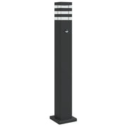 Lampada da Terra per Esterni con Sensore Nera 80cm in Alluminio CFW9889700