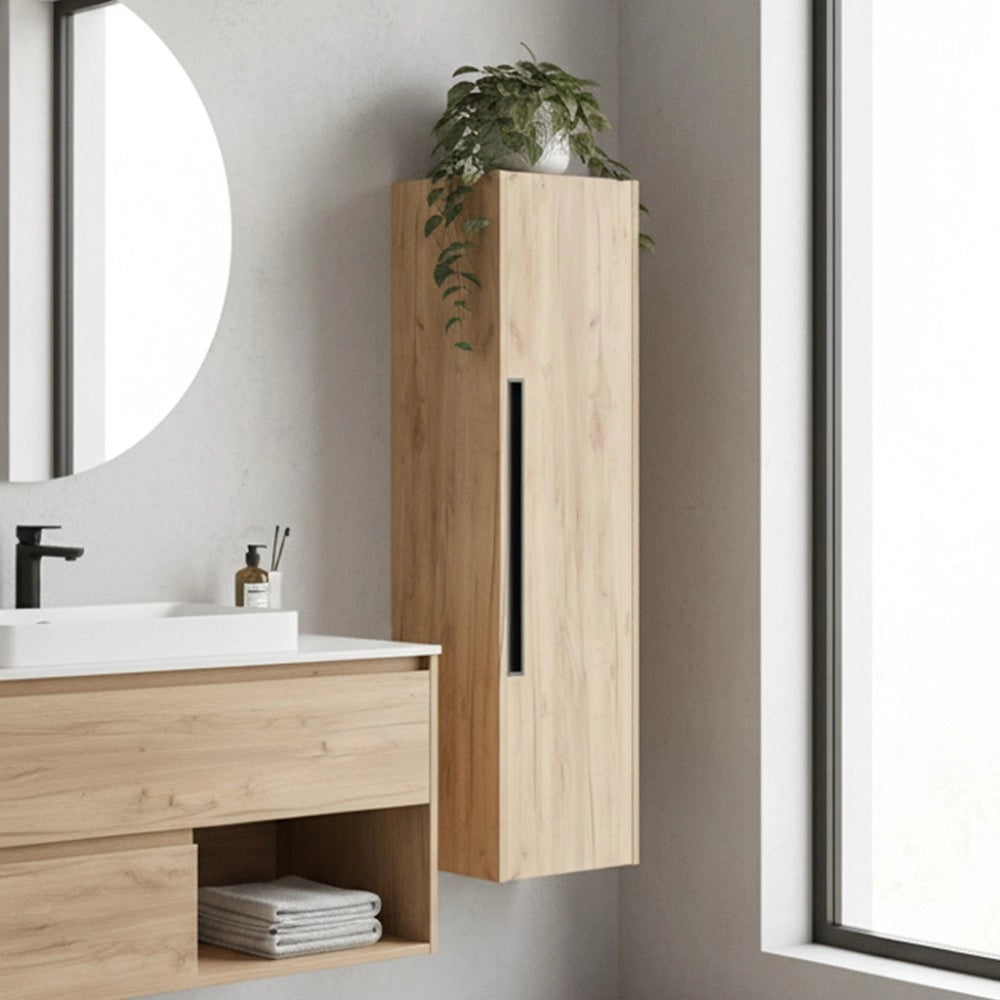 Colonna bagno sospesa Modular colore rovere miele 35x30x120H