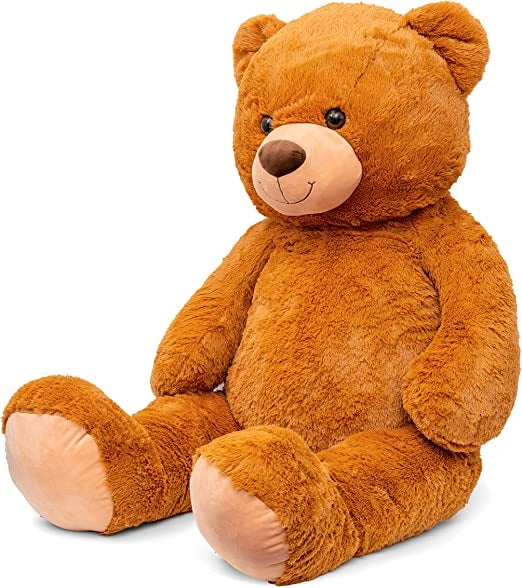 Peluche Orsacchiotto Orso Gigante 130 cm di XXL Teddy Morbido Orsetto Bear Regalo Compleanno Bambini da Marrone Natale A