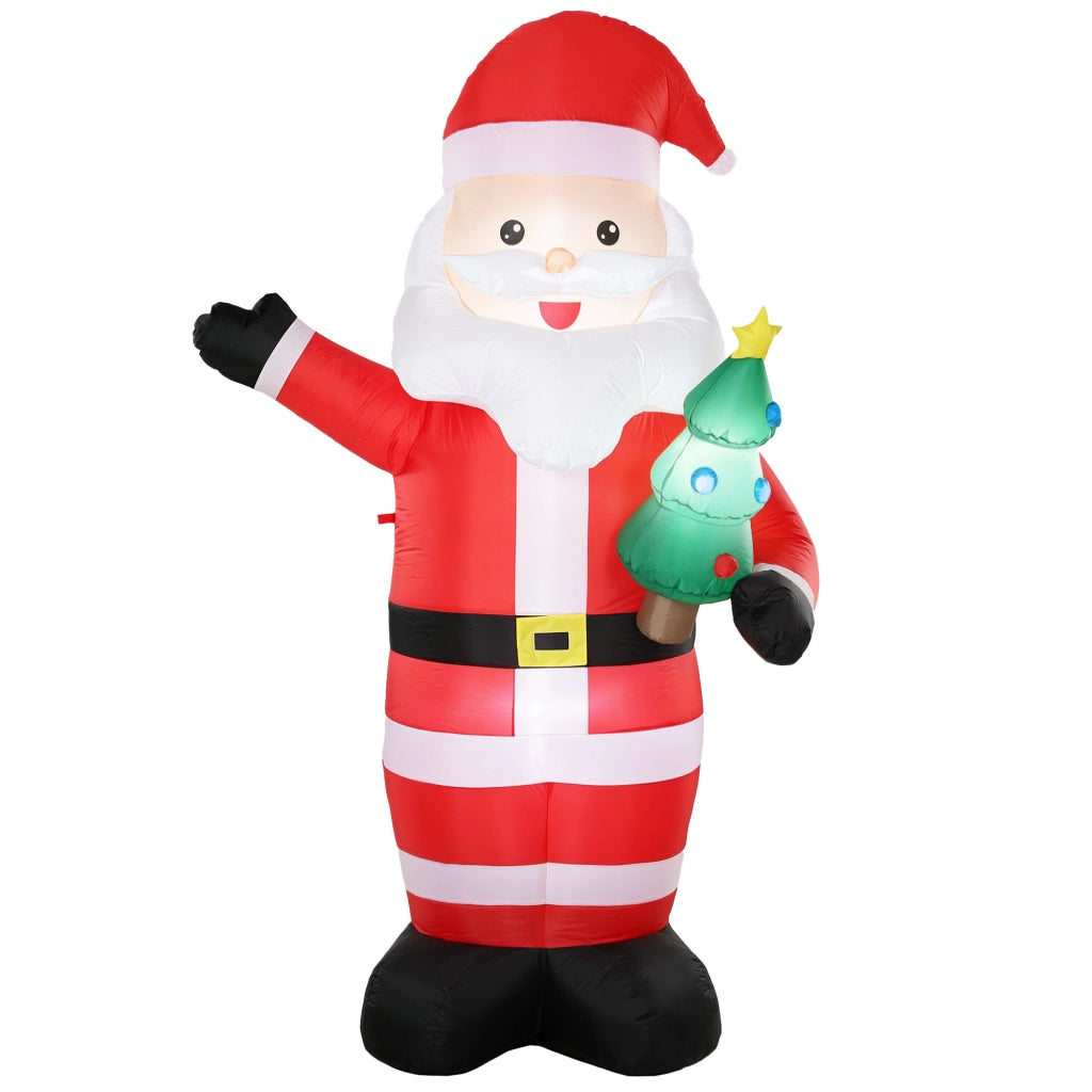 Père de Noël Gonflable de 243 cm avec Lumières LED