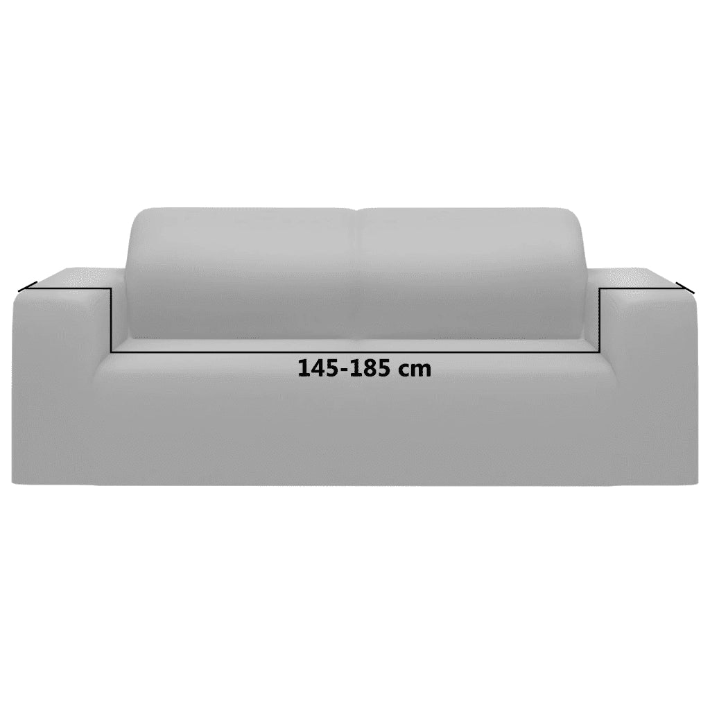 Fodera Elasticizzata Divano 2 Posti in Jersey Poliestere Grigio CFW7800368