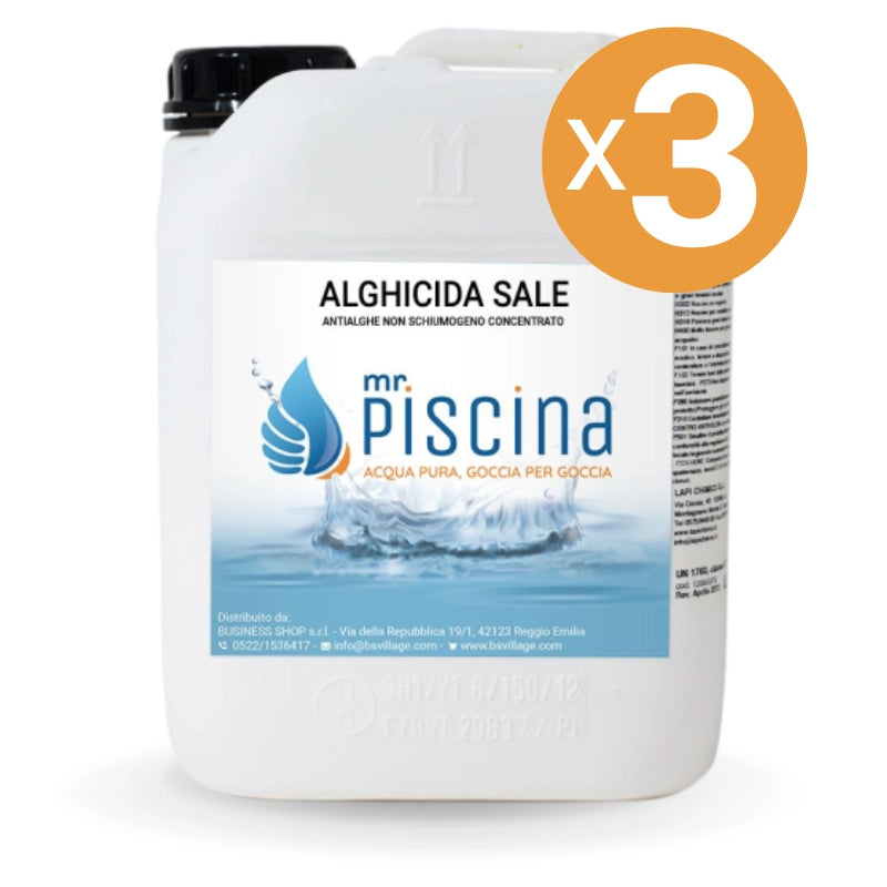 Alghicida Sale, 3 Confezioni Da 10 Kg
