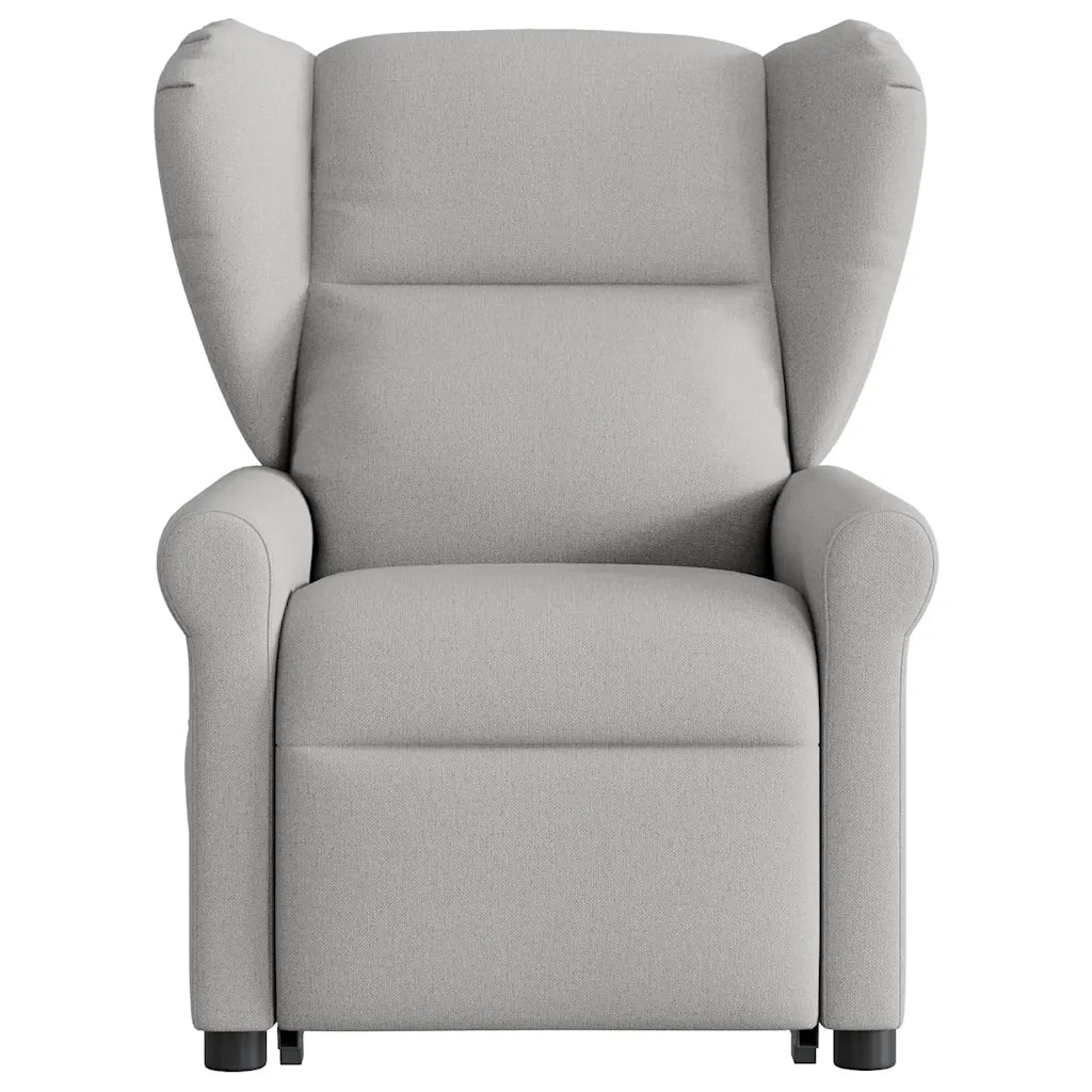 Poltrona Alzapersona Reclinabile Grigio Nuvola in Tessuto 3303383
