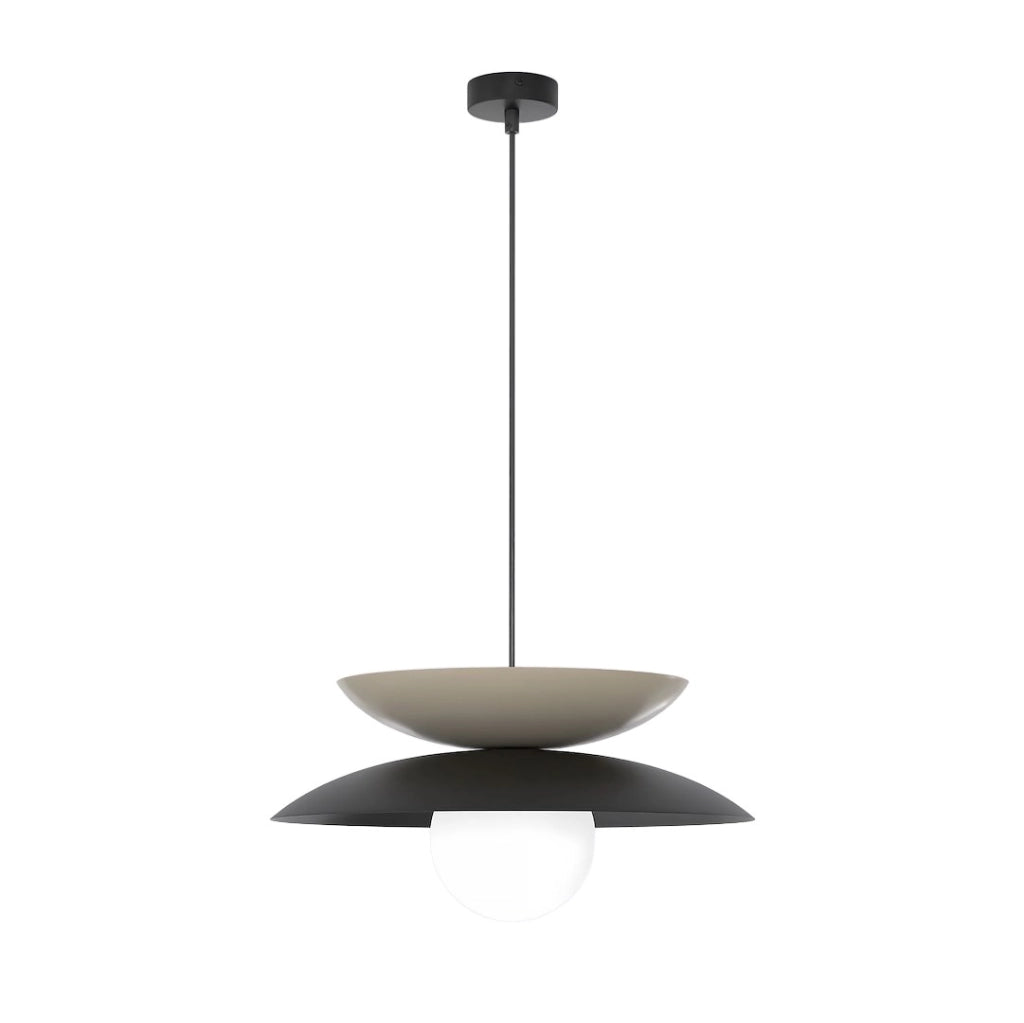 Lampada sospesa NAGOYA 1xG9 nero beige bianco Emibig