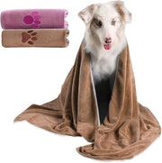 2 Pezzi di Asciugamano per Cani Ultra Assorbente - Asciugamano per Cani Sneldrogante - Microfibra Extra Dolce - Asciugamano da Bagno per Cani - Asciugamani per Cani Microfibra per l'Asciugatura dei Cani