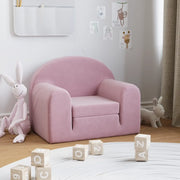 Divano Letto per Bambini-Sofa Letto-Daybed-Divanetto Rosa in Morbido Peluche 370361