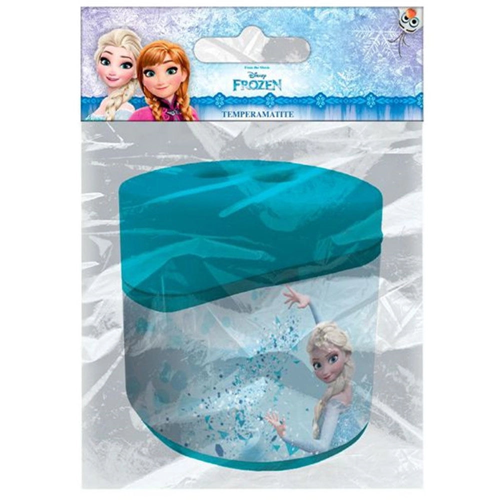 Trade Shop - Temperamatite Ovale A 2 Fori Con Serbatoio Frozen Cancelleria Scuola Bambine 960443 -
