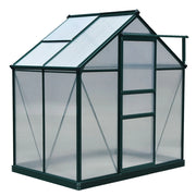 Easycomfort Serra da Giardino in Policarbonato Anti UV con Finestra e Porta Scorrevole, 190x132x201cm