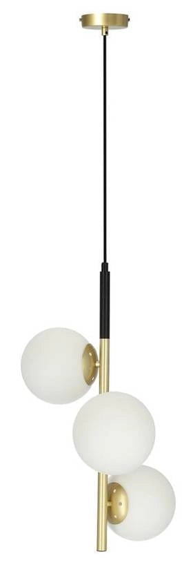 Candellux Duo lampadario oro/bianco 3xE14 H115cm IP20