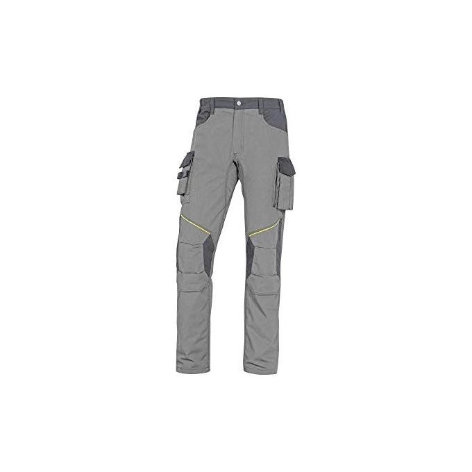 Deltaplus MCPA2GRPT Mach Corporate Pantaloni da lavoro Ripstop 65% poliestere 35% cotone 260 g-m2 15 tasche colore Grigio chiaro Grigio scuro