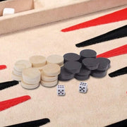 Puntatori in Legno 20mm di Profondità - Piccole Dischi 2cm - Fiches di Scacchi e Backgammon di Ricambio - Tavolo da Gioco con Superficie in Tela 100x - Fiches da Scacchi 15 Cm - Set di Scacchi e Backgammon in Legno 15x