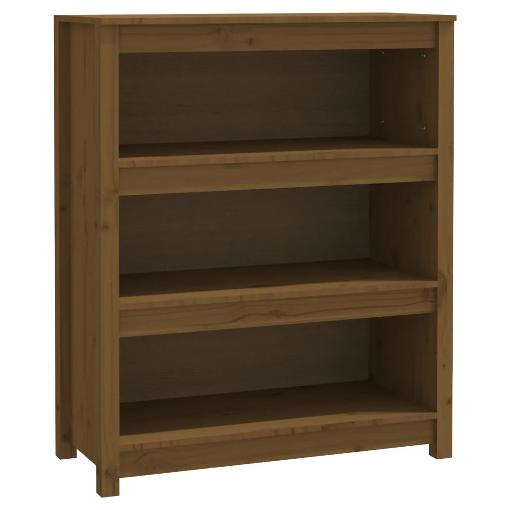 Libreria Marrone ambra 80x35x97 cm in Legno Massello di Pino 821682