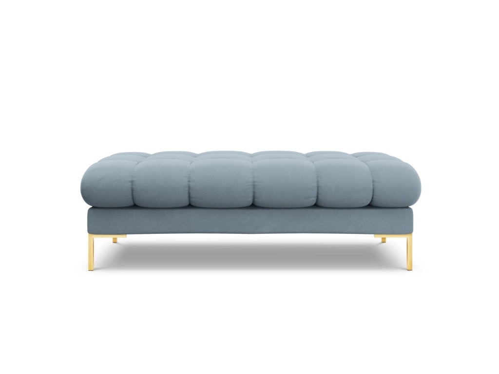 Cosmopolitan Design - Panca "Bali" 2 posti in velluto azzurro 
