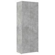 Credenza | Madia | Buffet da pranzo | Armadio da pranzo Grigio Cemento 70x42,5x185 cm in Legno Ingegnerizzato