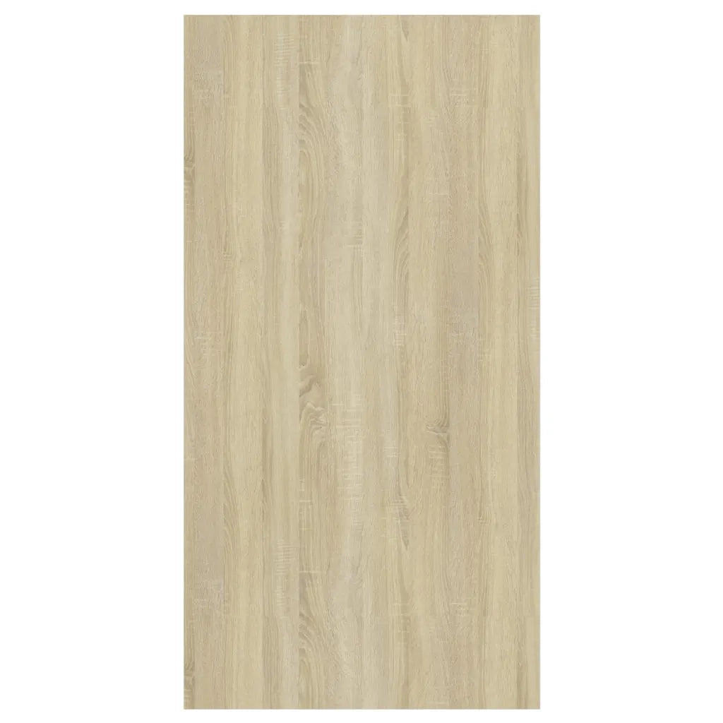 Mobile TV Parete Rovere Sonoma e Bianco 37x37x72 cm Multistrato 805476