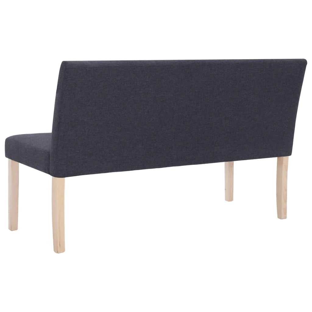 Panca 139,5 cm grigio scuro poliestere 02_0010894