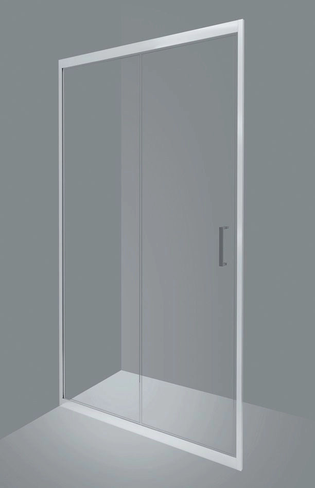 GIAVABOX Porta doccia scorrevole Cristallo 6 mm Serie Nice Soft Closing - Misura 150 x190H (AdattabilitÃ  148/149cm)