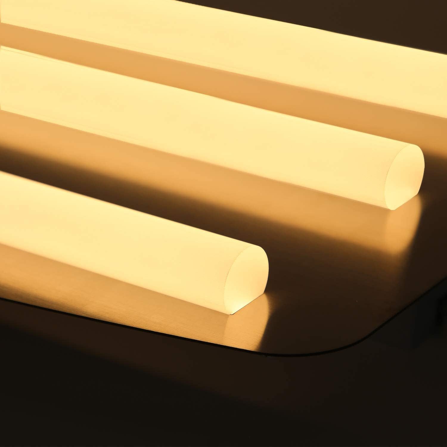 ZMH Lampada da soffitto LED nichel acrilico per interni cucina anche parete