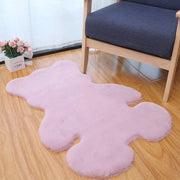 Tappeto pluche per bambino, copertura per comodino in camera da letto/kinderkamer, 60*90cm (rosa)