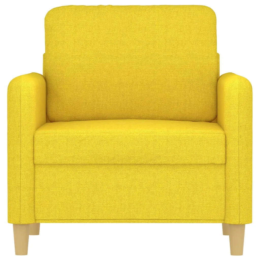 Poltrona Giallo Chiaro 60 cm in Tessuto 359467