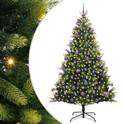 Albero di Natale | Decorazioni natalizie Artificiale a Cerniera con 300 LED 210 cm