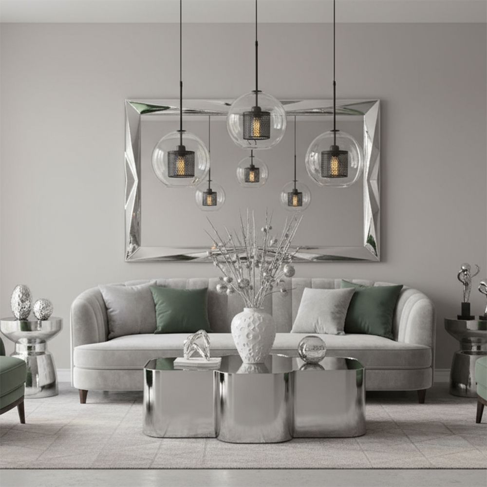 Lampada Pensile Di Vetro Nero Loft APP558-1CP 25cm