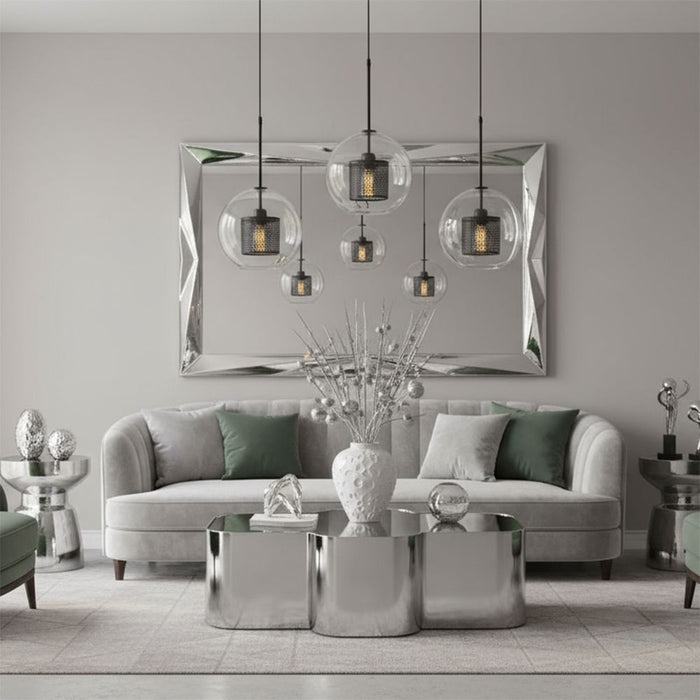 Lampada Pensile Di Vetro Nero Loft APP558-1CP 25cm